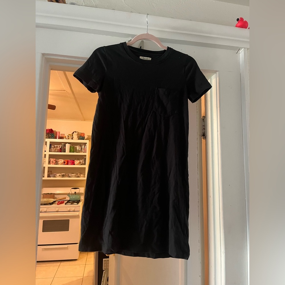 Madewell black T shirt dress